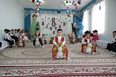 "Бауырсақ" ортаңғы тобы  " Ана гүл, Ана жыр, Ана өмір шуағы" атты мерекелік ертеңгілігі