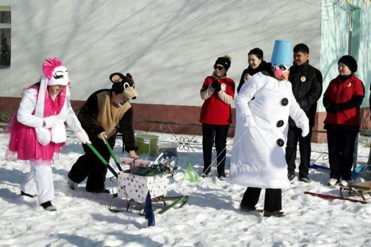 "Жұлдыздар" мектепалды тобы "Мұз айдынында" атты эстафеталық жарыс