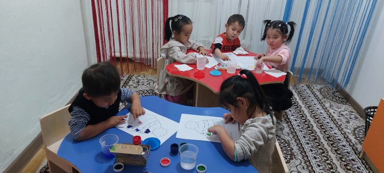 "Сурет салып уйренемыз" (Дәстүрден тыс әдістер аркылы сурет салу )