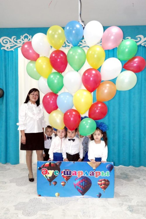 "Әуе шарларымен саяхат" тақырыбында ұйымдастырылған іс - әрекет