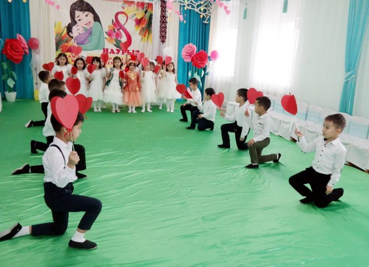 "Балақай" мектепалды тобының тәрбиешілерінің  8- наурыз Халықаралық әйелдер күніне арналған мерекелік ертеңгілігі.